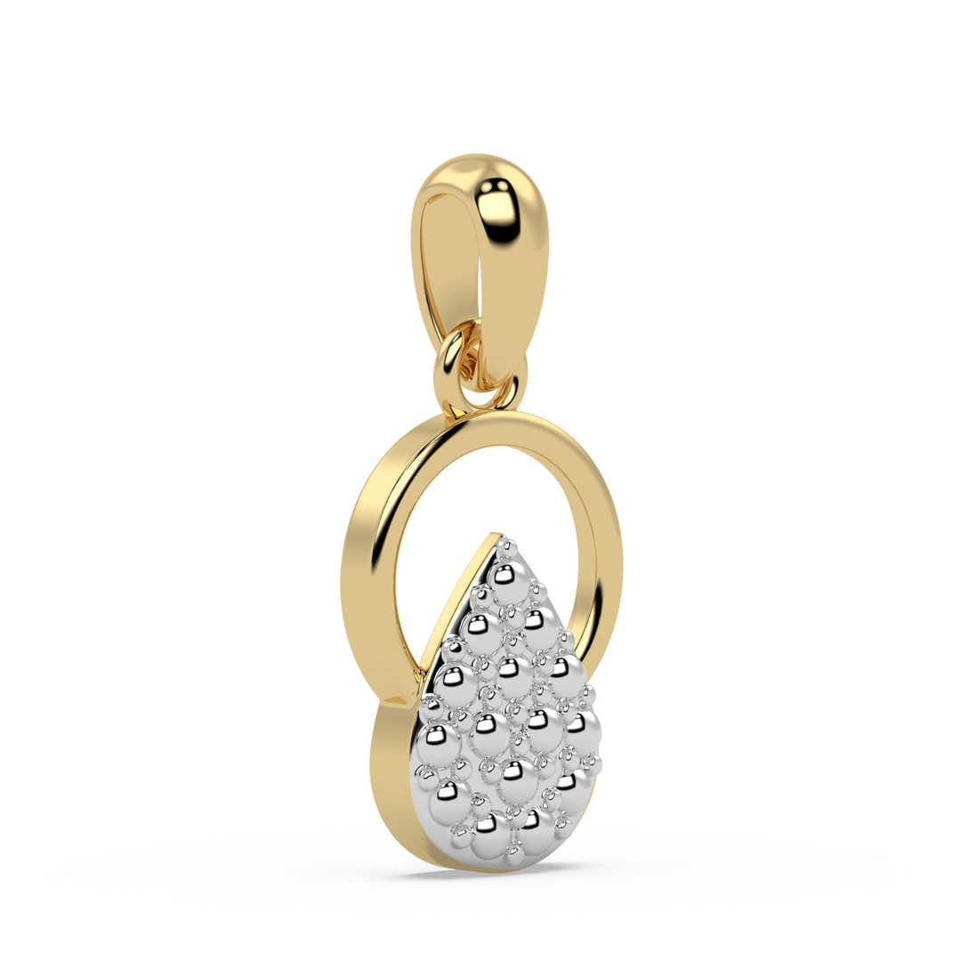9K Gold Gemma Pendant