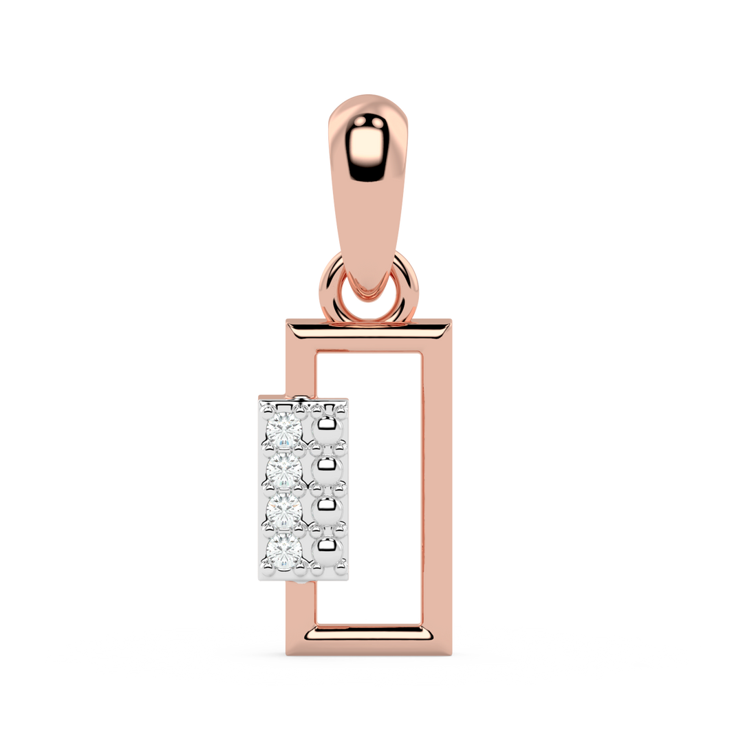 9K Gold Garnet Pendant