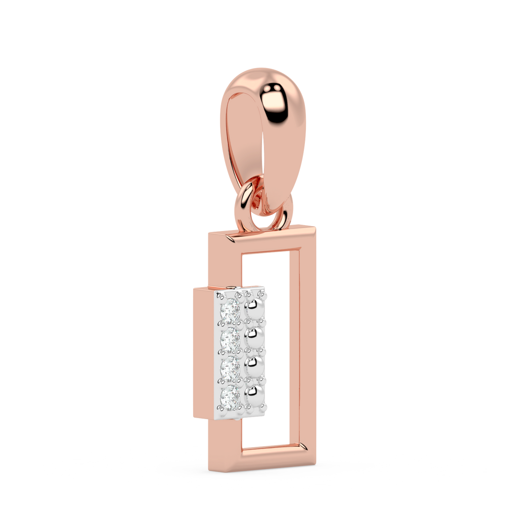 9K Gold Garnet Pendant