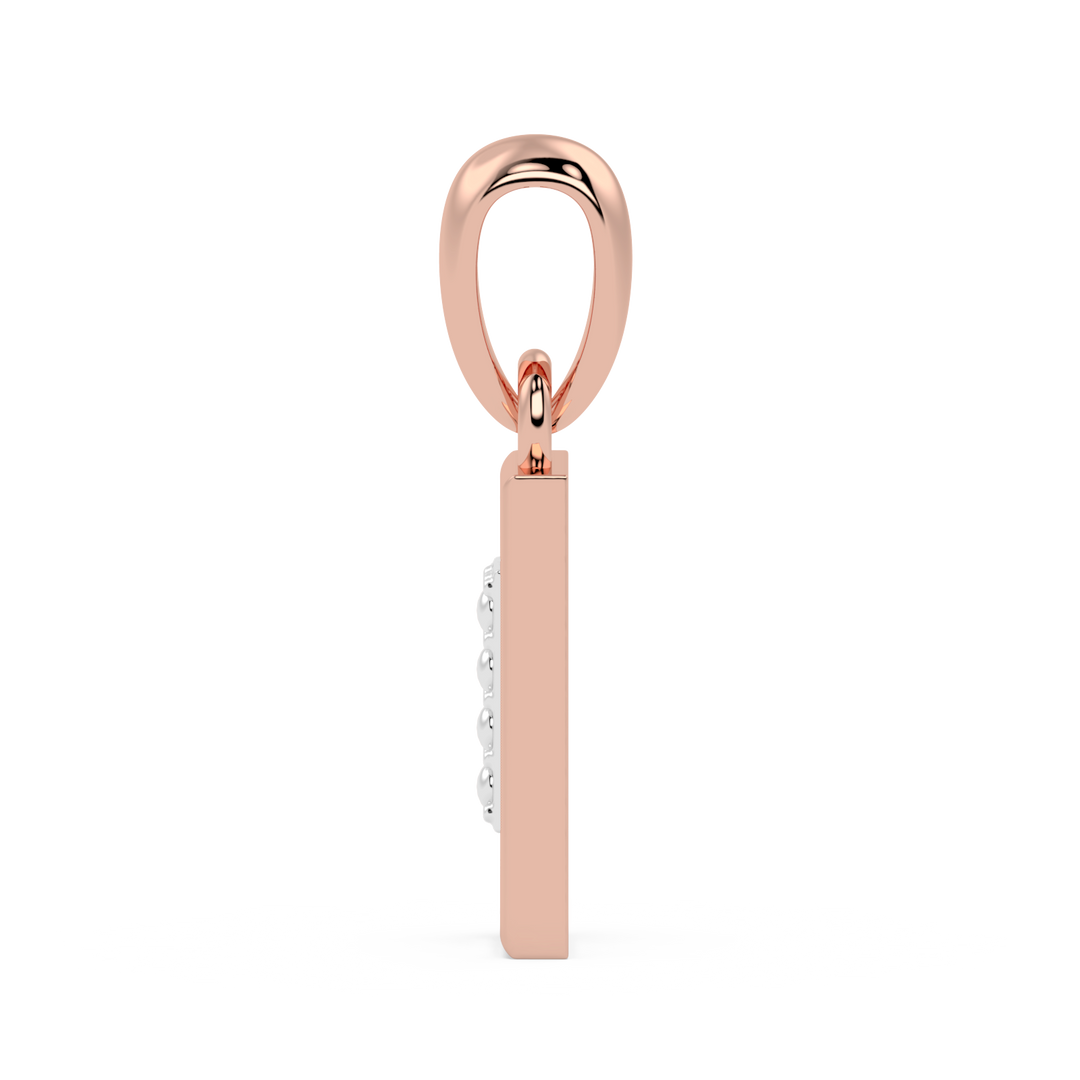 9K Gold Garnet Pendant