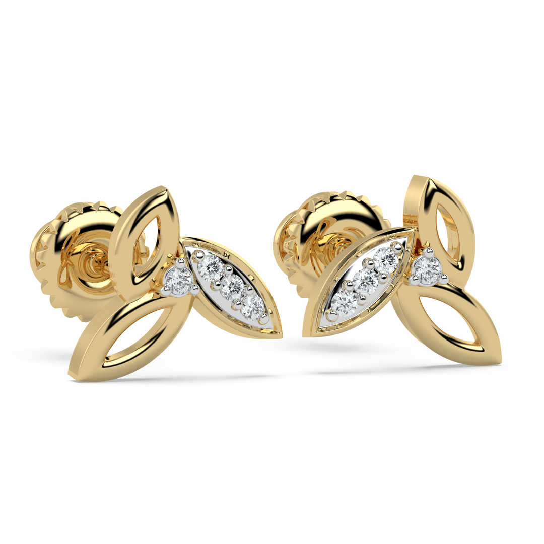 9K Gold Willow Earrings