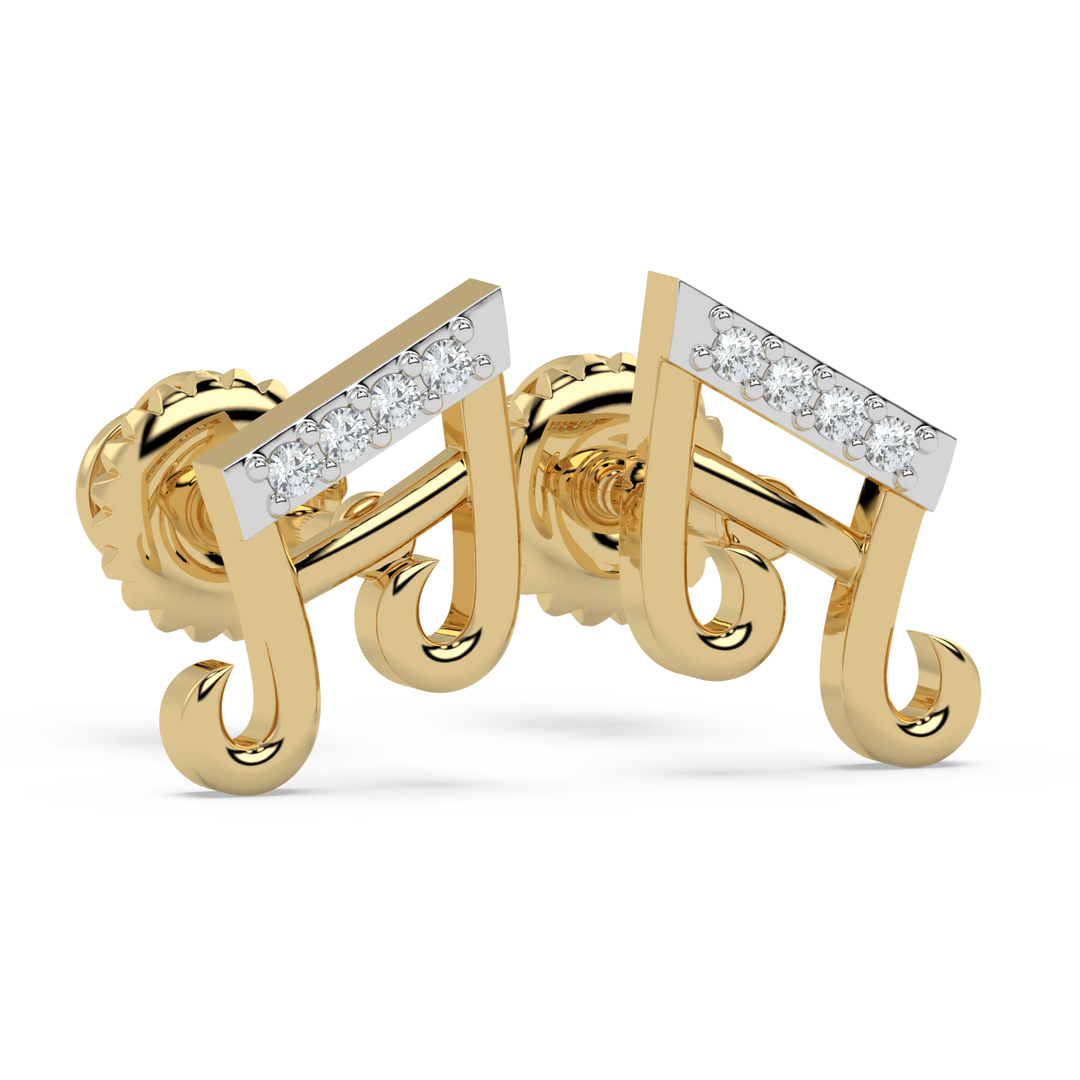 9K Gold Ivy Earrings