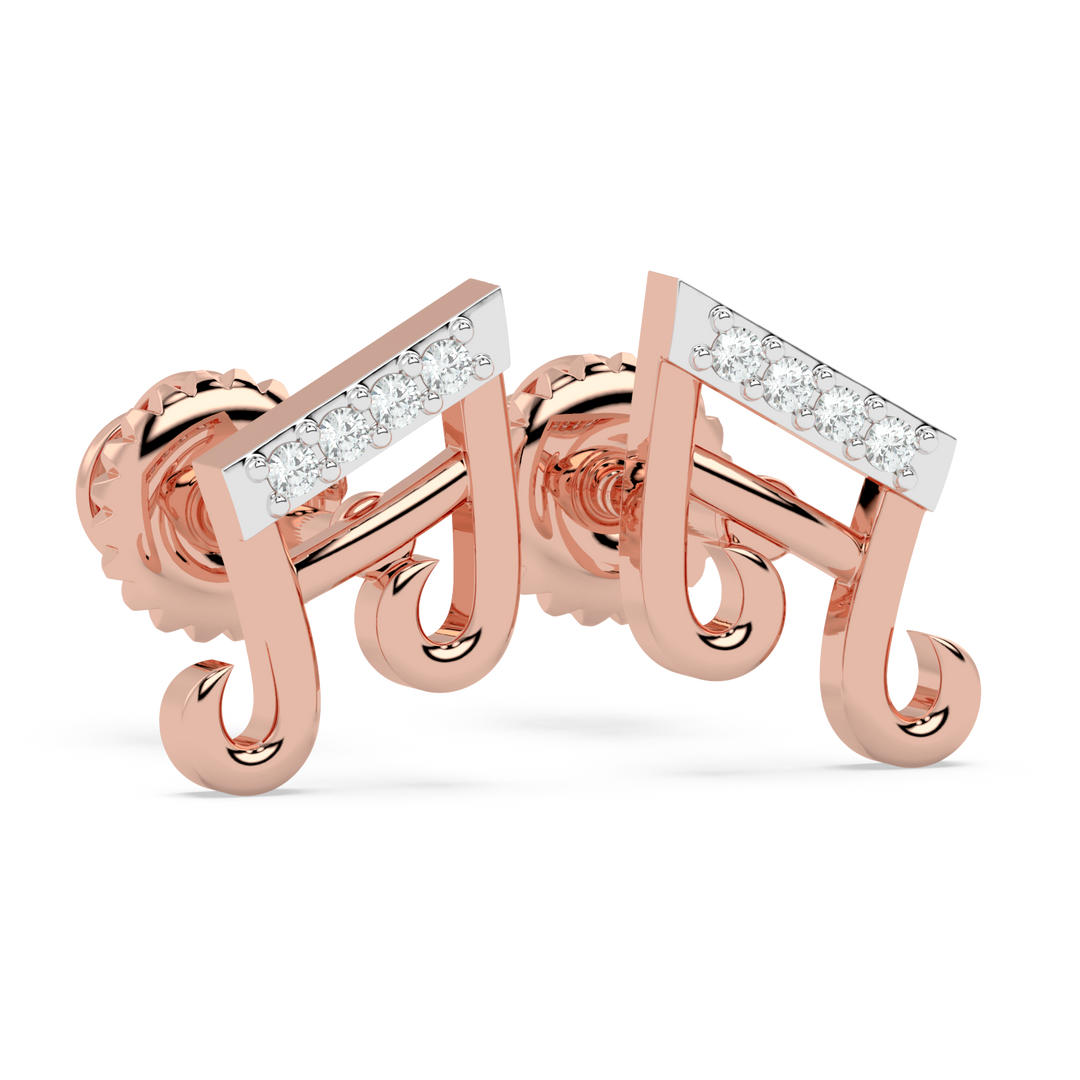 9K Gold Ivy Earrings