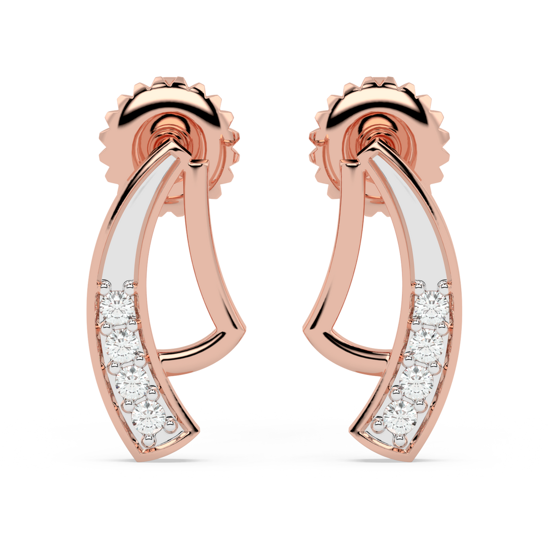 9K Gold Nova Earrings