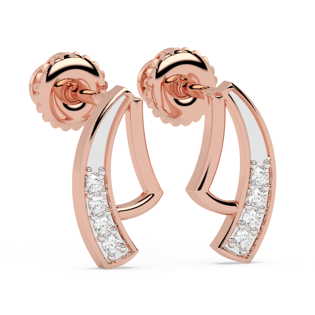 9K Gold Nova Earrings
