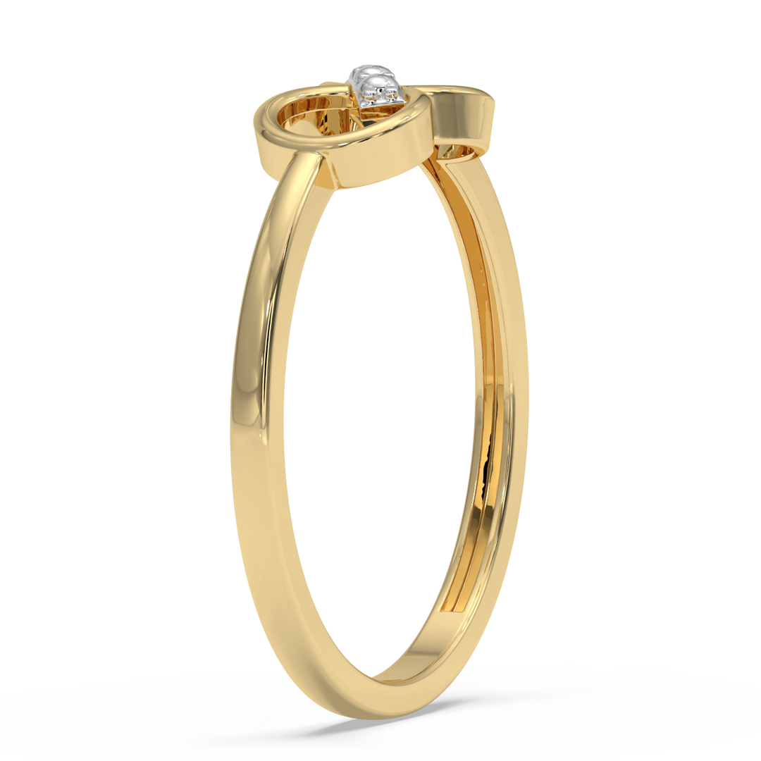 9K Gold Naina Ring