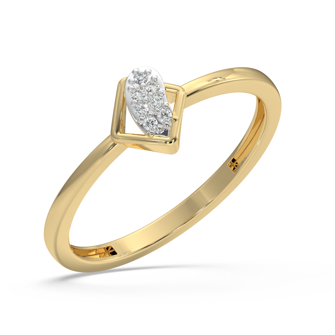 9K Gold Echo Ring