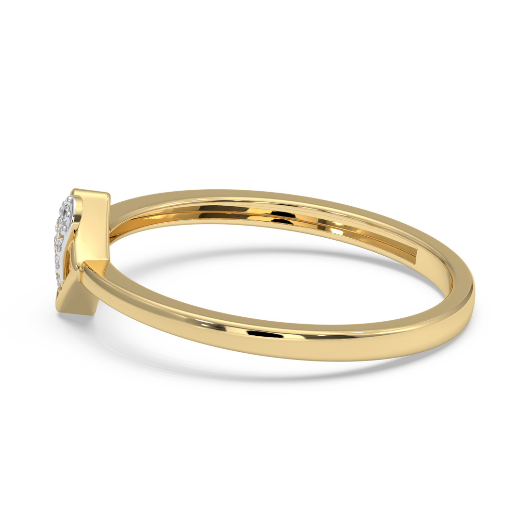 9K Gold Echo Ring