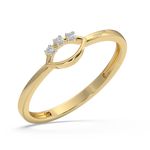 Load image into Gallery viewer, 9K Gold Lyra Ring
