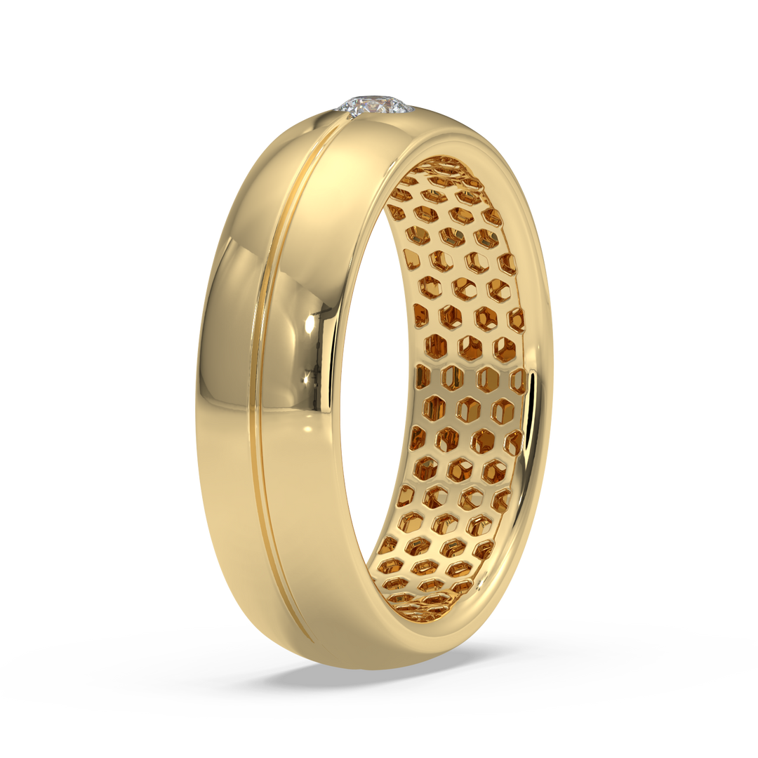 9K Gold Diya Ring