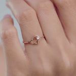 Load and play video in Gallery viewer, 9K Gold Beatrice Ring
