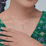 Load and play video in Gallery viewer, 9K Gold Letter K Pendant
