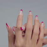 Load and play video in Gallery viewer, 9K Gold Andromeda Ring
