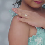 Load and play video in Gallery viewer, 9K Gold Kids Bianca Ring
