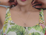 Load and play video in Gallery viewer, 9K Gold Orchid Necklace
