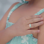 Load and play video in Gallery viewer, 9K Gold Kids Celeste Ring
