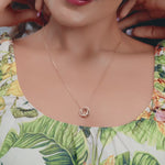 Load and play video in Gallery viewer, 9K Gold Orchid Necklace
